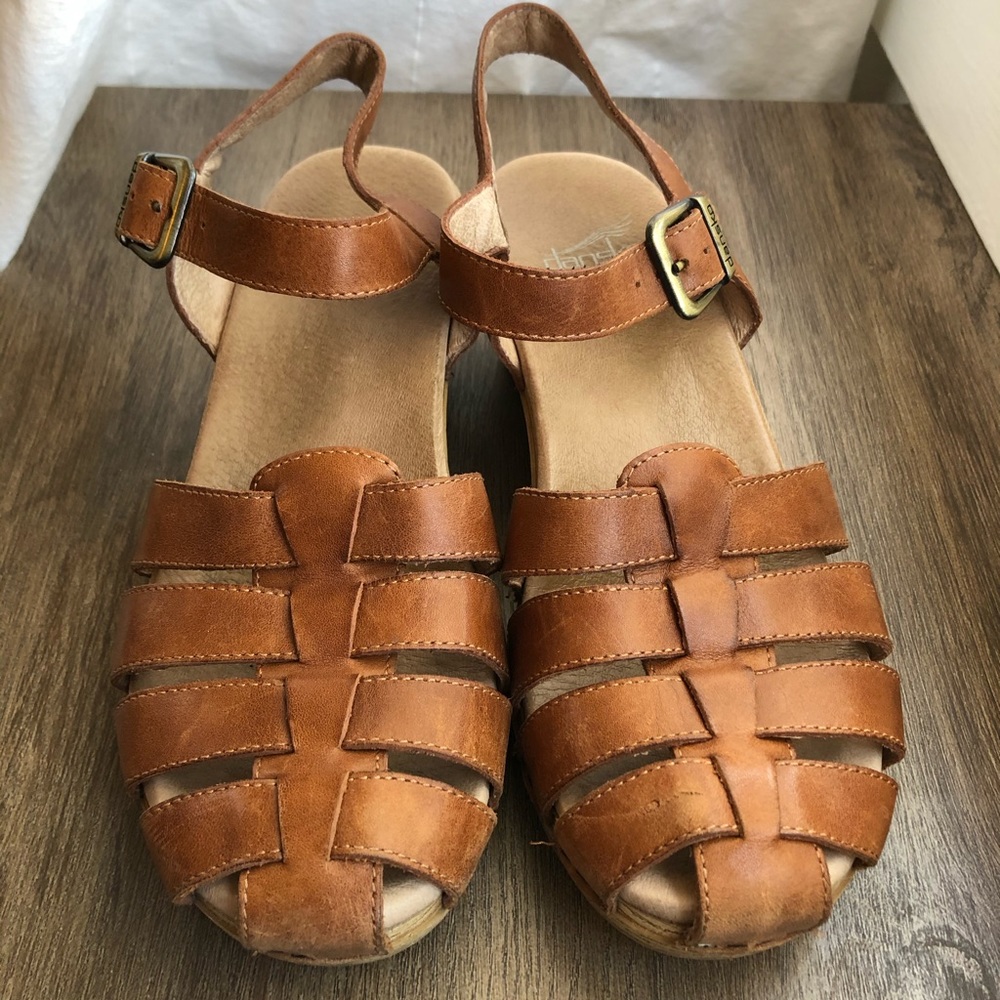 Dansko Leather Clog Sandals